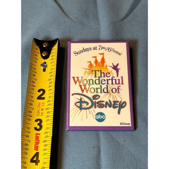 Vintage Disney ABC Network Promotional Button - Picture 3 of 3